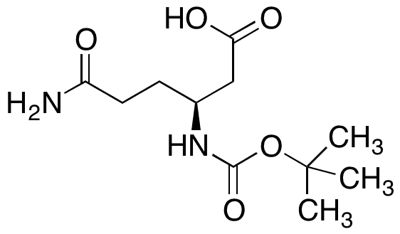 	Boc-l-beta-homoglutamine - Chemical structure and product image
