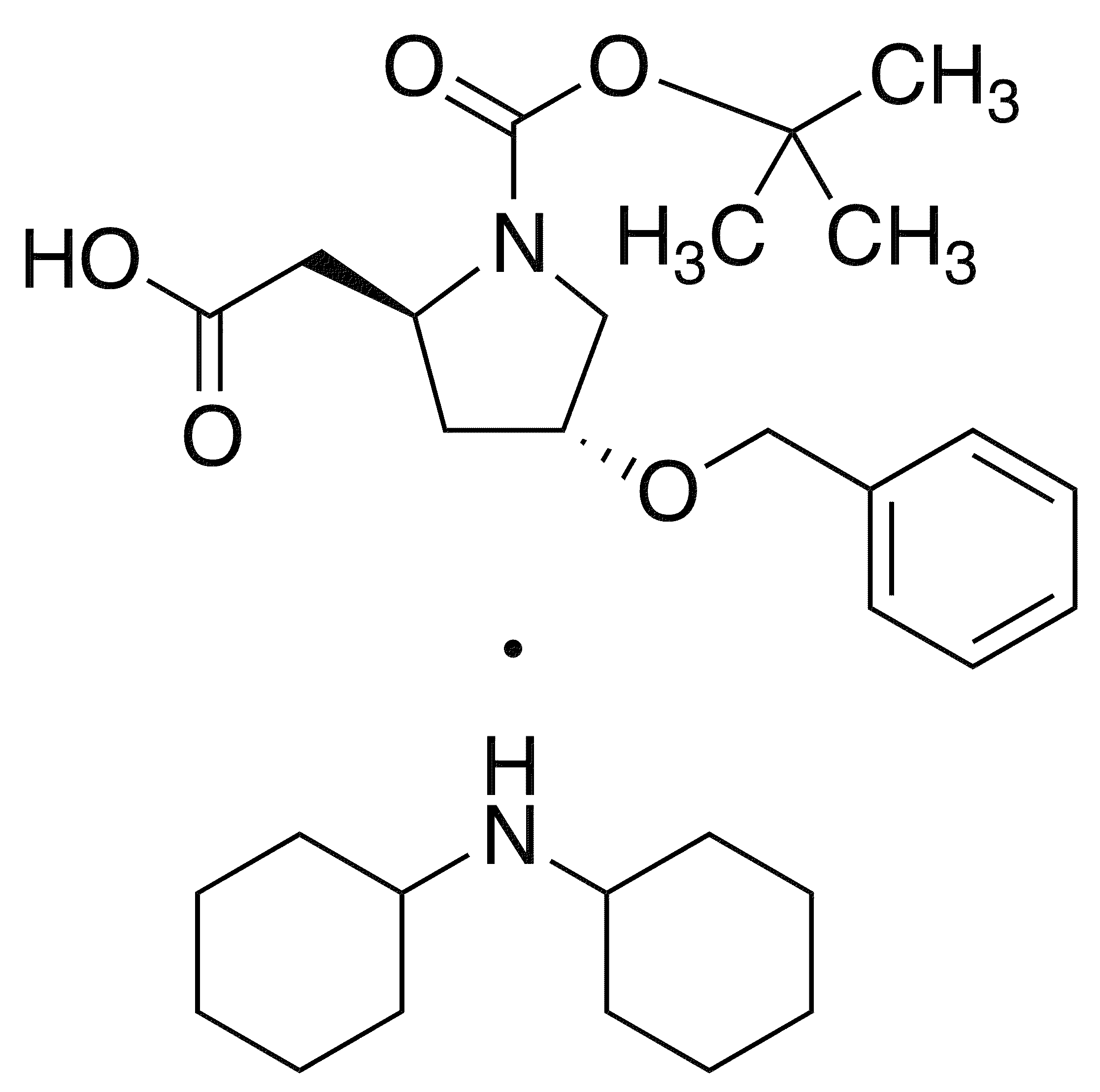 	Boc-beta-homohyp(bzl)-oh dcha - Chemical structure and product image