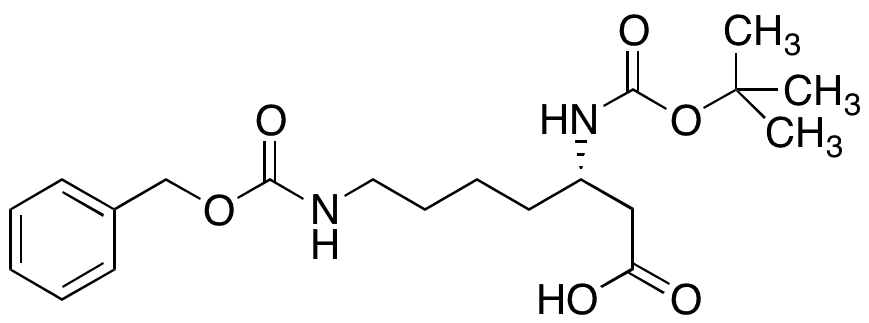 	Boc-L-β-homolysine(cbz) - Chemical structure and product image