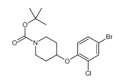 1-N-Boc-4-(4-bromo-2-chlorophenoxy)piperidine - Chemical structure and product image