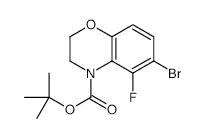 	4-BOC-6-Bromo-5-fluoro-2,3-dihydro-1,4-benzoxazine - Chemical structure and product image