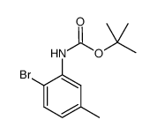 N-BOC 2-Bromo-5-methylaniline - Chemical structure and product image
