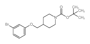 	1-BOC-4-(3-bromophenoxymethyl)piperidine - Chemical structure and product image