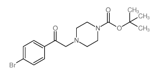 1-BOC-4-(2-(4-bromophenyl)-2-oxoethyl)piperazine - Chemical structure and product image