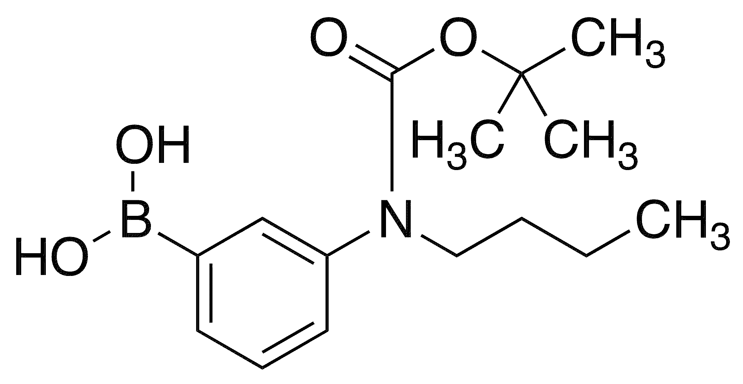 	3-(N-BOC-N-Butylamino)phenylboronic Acid - Chemical structure and product image