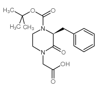 	(3S)-4-Boc-1-carboxymethyl-3-benzyl-piperazin-2-one - Chemical structure and product image