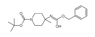 	1-BOC-4-(Cbz-amino)-4-methylpiperidine - Chemical structure and product image