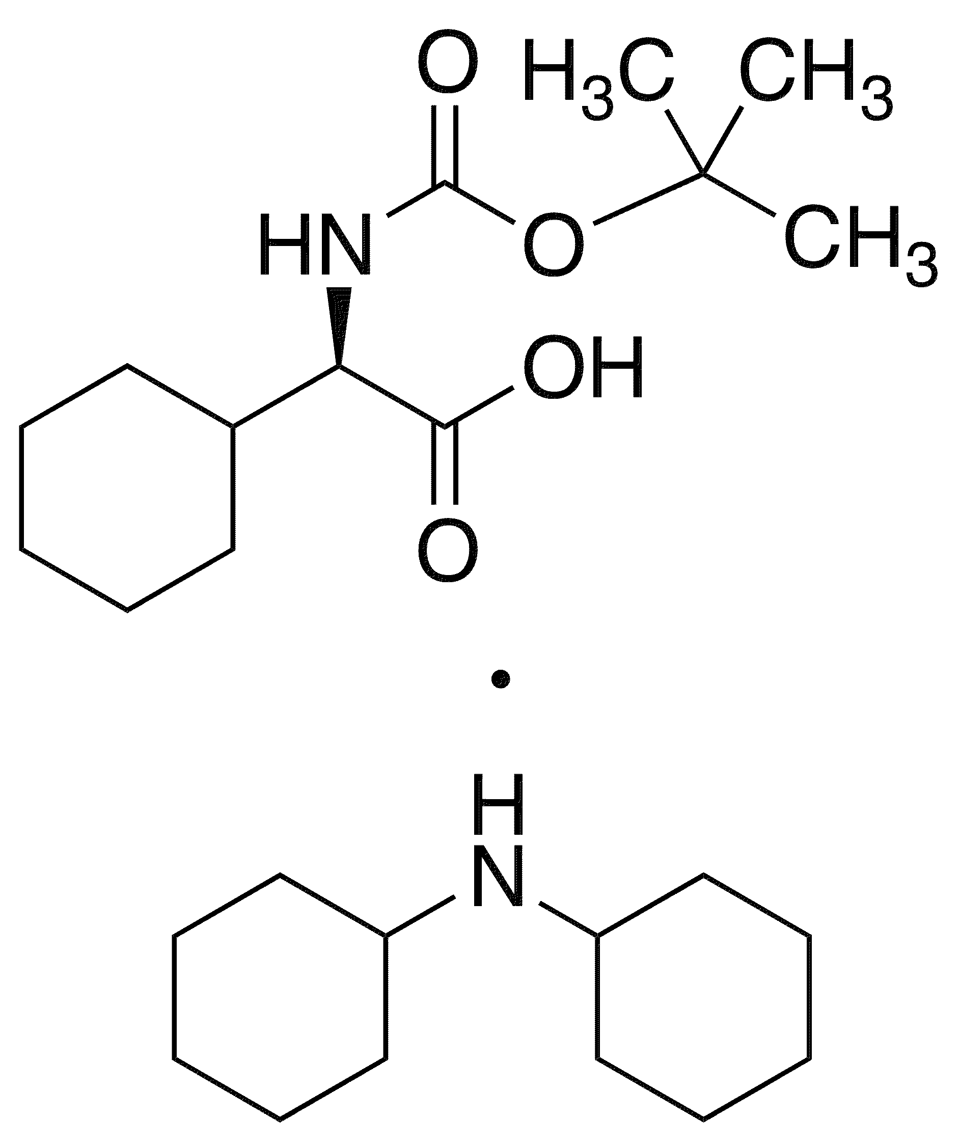 Boc-d-chg-oh dcha - Chemical structure and product image