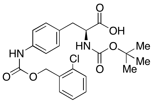 Boc-4-(2-chloro-Z-amino)-L-phenylalanine - Chemical structure and product image