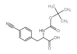 Boc-l-4-cyanophenylalanine - Chemical structure and product image