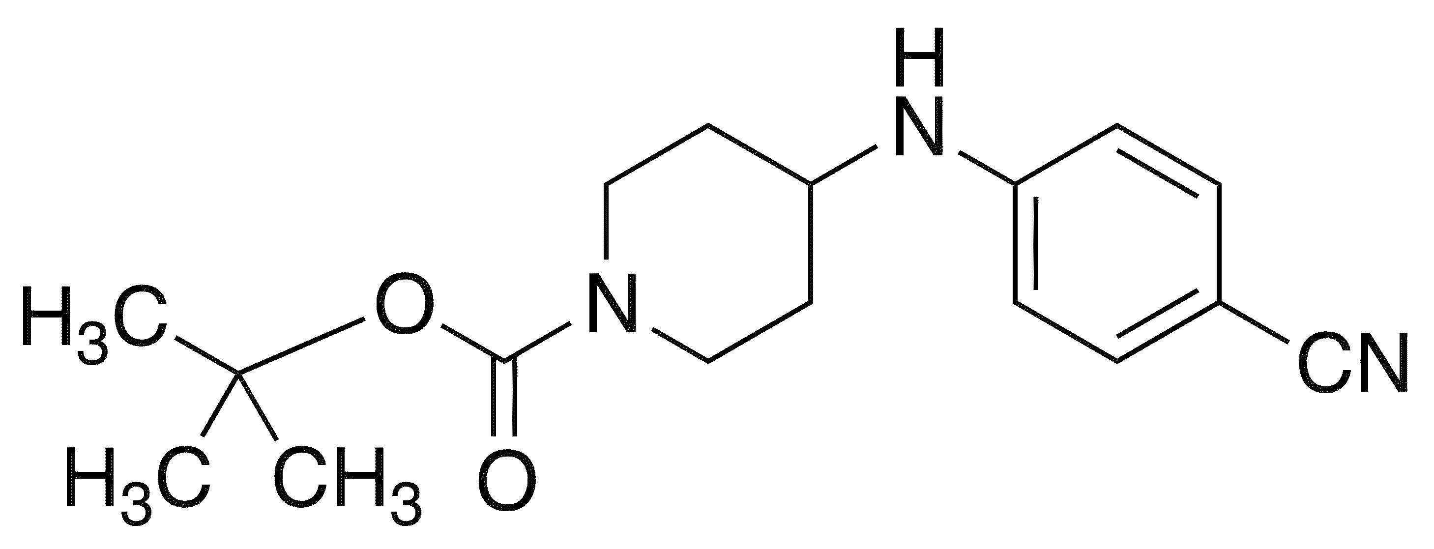 1-Boc-4-[(4-cyanophenyl)amino]-piperidine - Chemical structure and product image