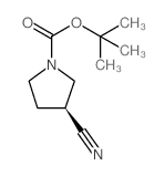 (S)-1-Boc-3-cyanopyrrolidine - Chemical structure and product image