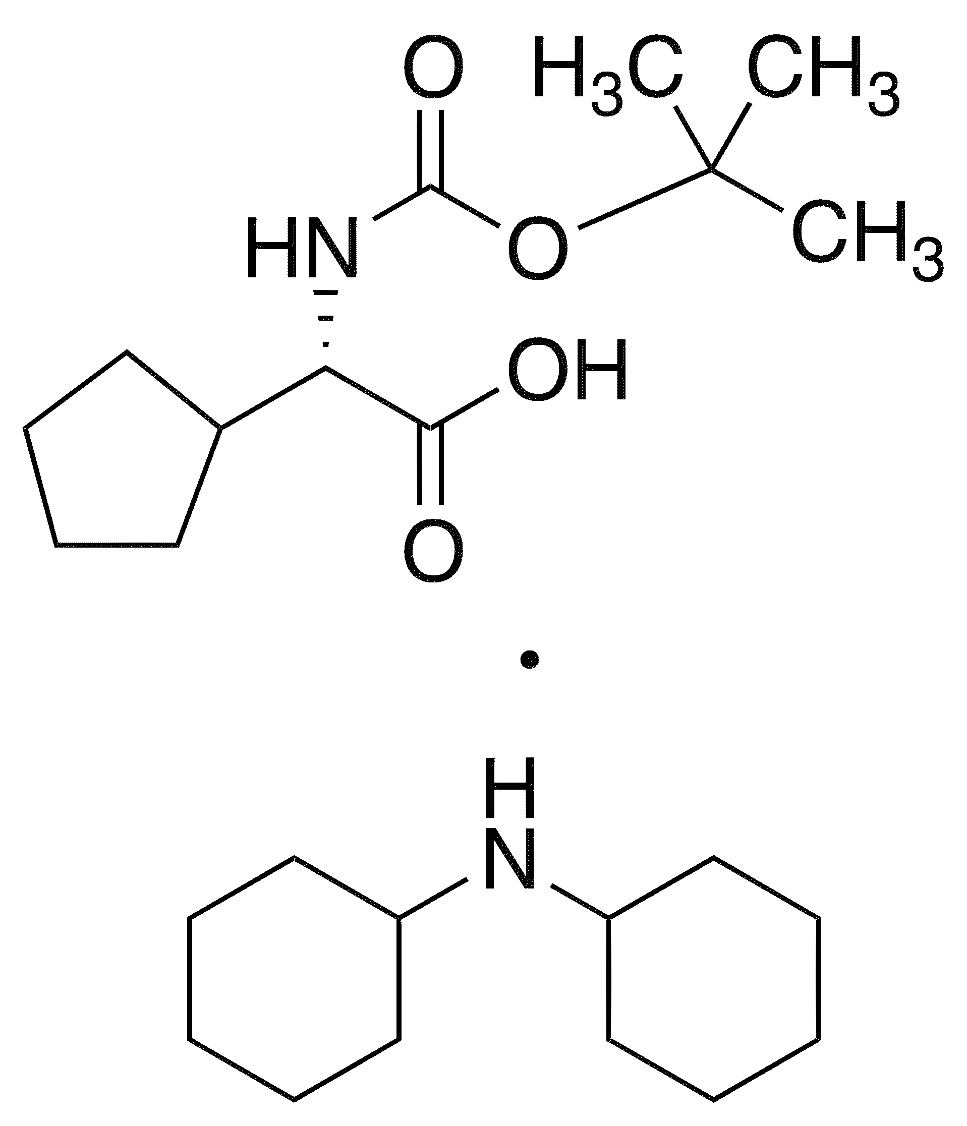 Boc-cyclopentyl-d-gly-oh dcha - Chemical structure and product image