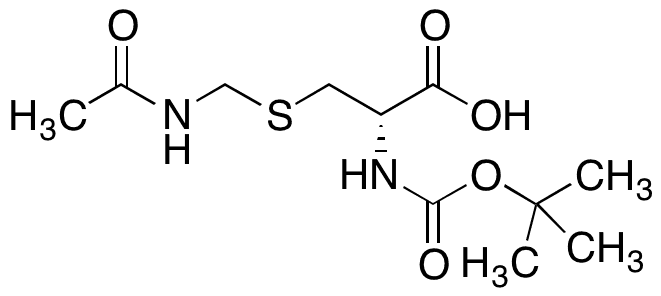 Boc-S-acetamidomethyl-D-cysteine - Chemical structure and product image