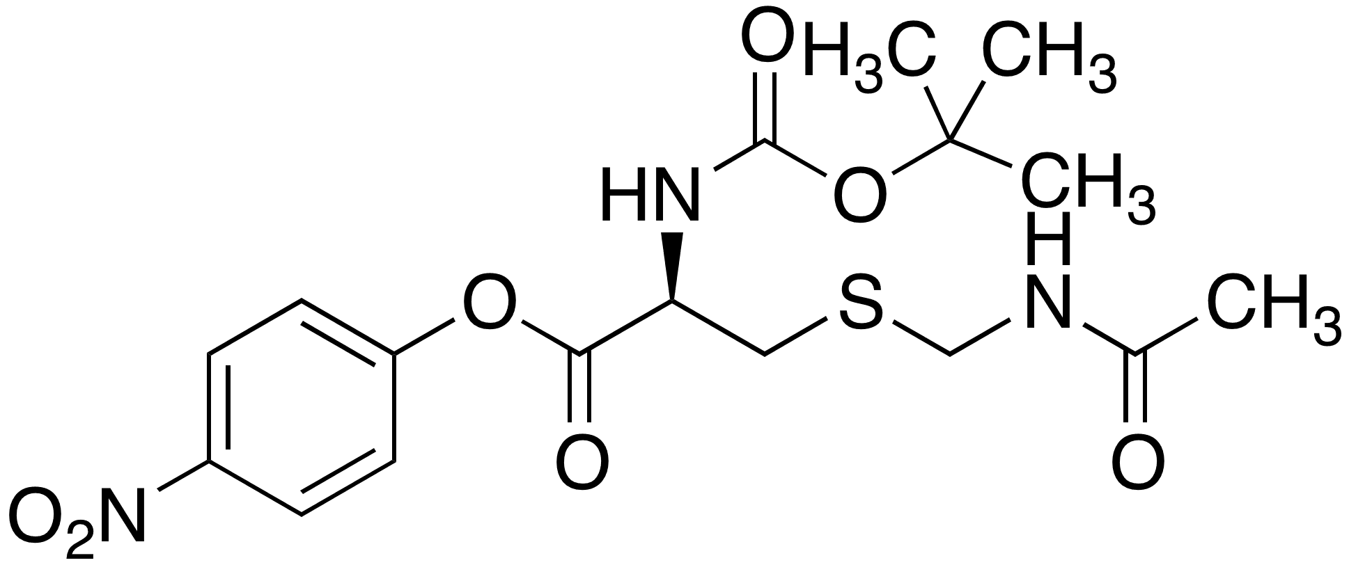 Boc-cys(acm)-ONp - Chemical structure and product image