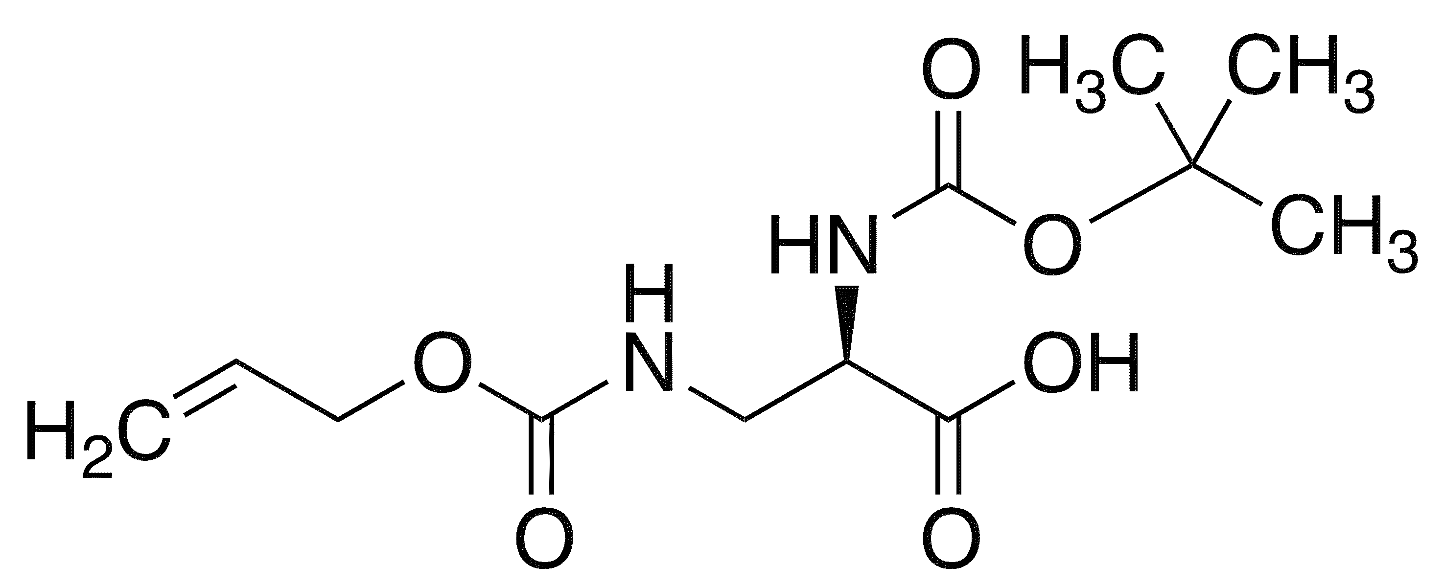 Boc-D-Dap(aloc)-OH - Chemical structure and product image