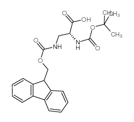 Boc-d-dap(fmoc)-oh - Chemical structure and product image
