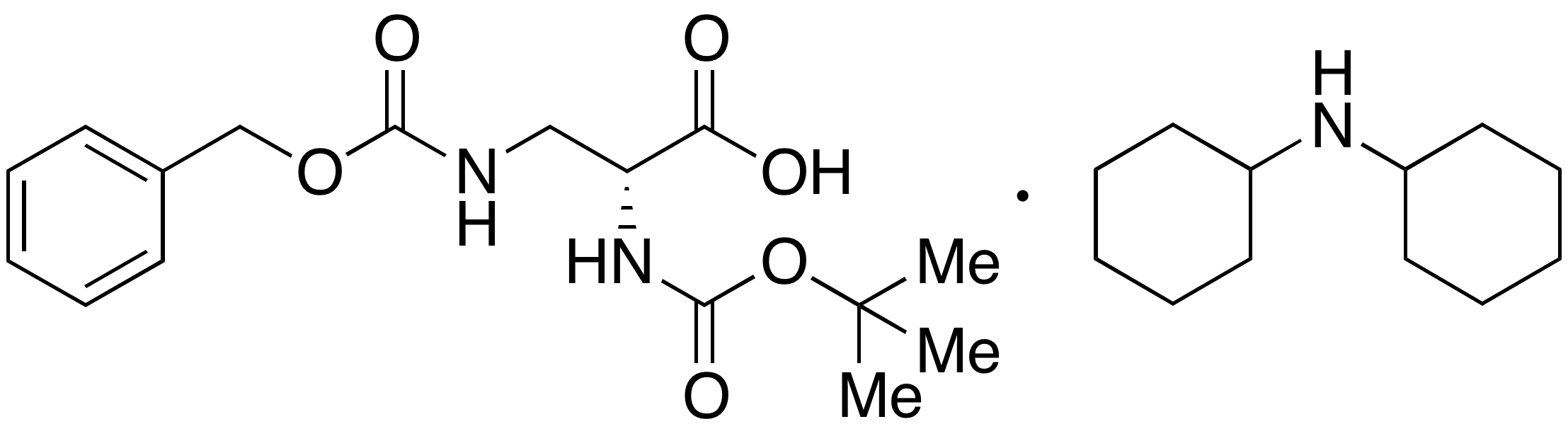 Boc-d-dap(z)-oh DCHA - Chemical structure and product image