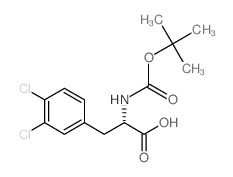 Boc-3,4-dichloro-l-phenylalanine - Chemical structure and product image