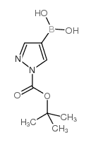 1-BOC-3,5-dimethylpyrazole-4-boronic acid - Chemical structure and product image