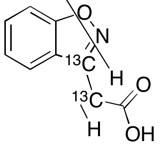 1,​2-​Benzisoxazol-​3-​ylacetic Acid-13C2 - Chemical structure and product image