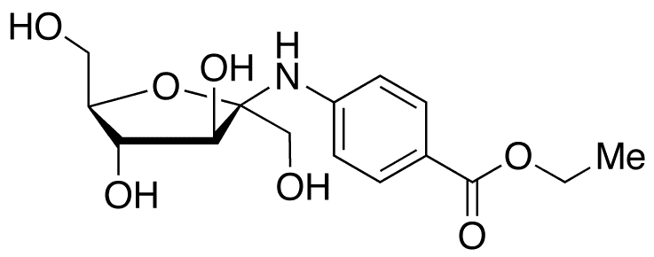 Benzocaine N-D-Fructoside - Chemical structure and product image