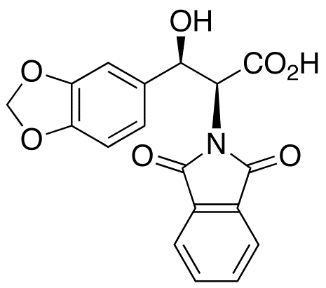 1,3-Benzodioxole-N-phthalimido DL-threo-Droxidopa - Chemical structure and product image