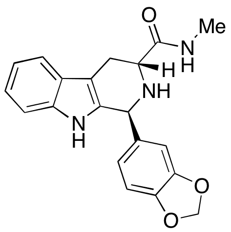 (1S,3R)-1-(1,3-Benzodioxol-5-yl)-2,3,4,9-tetrahydro-N-methyl-1H-pyrido[3,4-b]indole-3-carboxamide - Chemical structure and product image