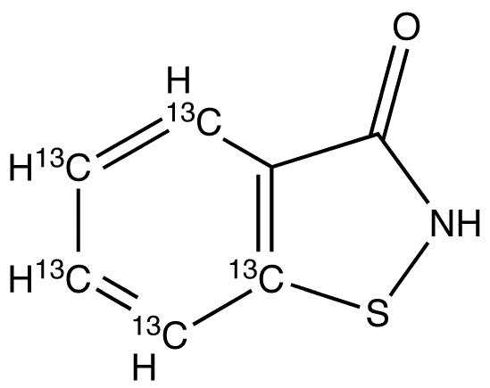 Benzoisothiazol-3-one-13C6 - Chemical structure and product image