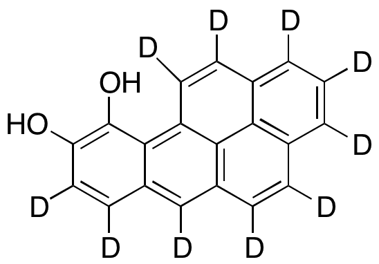 Benzo[a]â€‹pyrene-â€‹9 10-â€‹diol-d10 - Chemical structure and product image