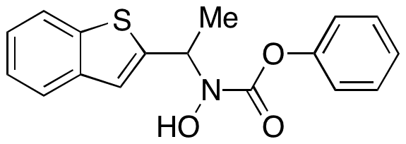 N-(1-Benzo[b]thien-2-yl-ethyl)-N-hydroxy O-phenyl Carbamate - Chemical structure and product image