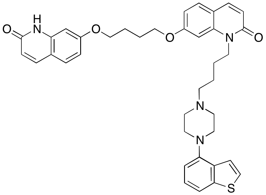 1-(4-(4-(Benzo[b]thiophen-4-yl)piperazin-1-yl)butyl)-7-(4-((2-oxo-1,2-dihydroquinolin-7-yl)oxy)butoxy)quinolin-2(1H)-one - Chemical structure and product image