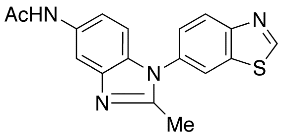 N-[1-(6-Benzothiazolyl)-2-methyl-1H-benzimidazol-5-yl]acetamide - Chemical structure and product image