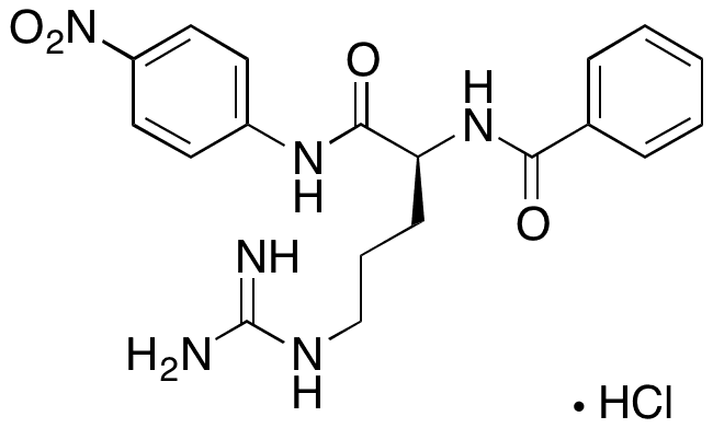 N alpha-Benzoyl-L-arginine 4-Nitroanilide Hydrochloride - Chemical structure and product image