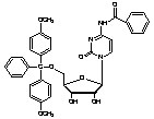 N-Benzoyl-5-(di-p-methoxytrityl)cytidine - Chemical structure and product image
