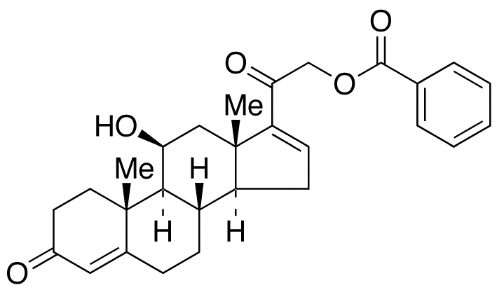 (11beta )-21-Ο-Βenzoyl-16 17-dihydro-17-deoxy Cortisol - Chemical structure and product image