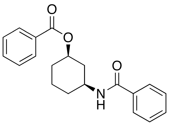 rac-cis-[3-Benzoyloxycyclohexyl]benzamide - Chemical structure and product image