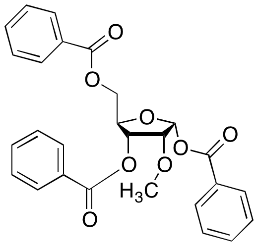 1 3 5-Tri-O-benzoyl-2-O-methyl-alpha -D-ribofuranose - Chemical structure and product image
