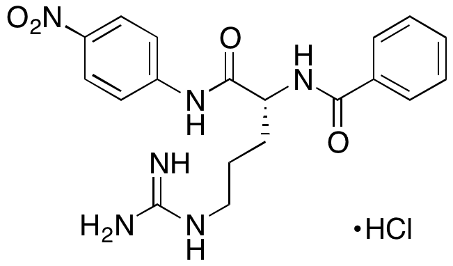 Benzoyl-D-arginine 4-Nitroanilide Hydrochloride - Chemical structure and product image