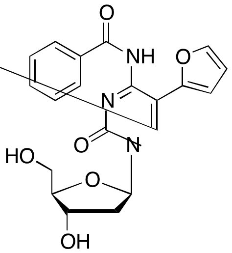 N4-Benzoyl-5-(furan-2-yl)-2-deoxycytidine - Chemical structure and product image