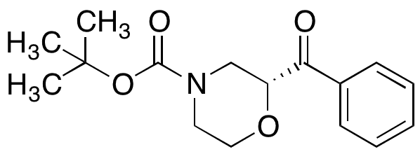 (2R)-2-Benzoyl-4-morpholinecarboxylic Acid 1 1-Dimethylethyl Ester - Chemical structure and product image