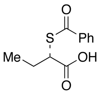 (S)-2-Benzoylthiobutyric Acid - Chemical structure and product image