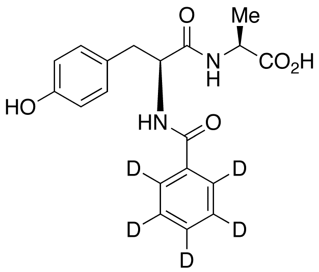N-(N-Benzoyl-L-tyrosyl)-L-alanine-d5 - Chemical structure and product image
