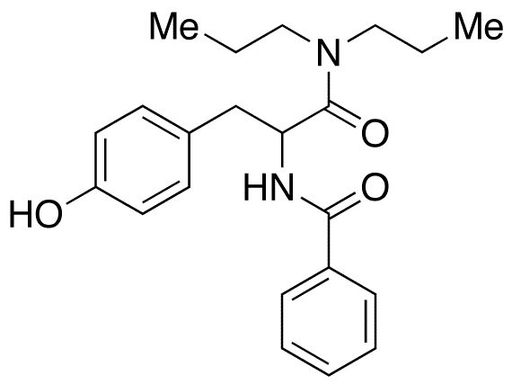 N-Benzoyl-DL-tyrosyl-Nâ€™,Nâ€™-dipropylamide - Chemical structure and product image