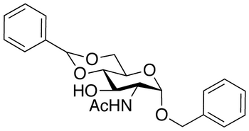 Benzyl 2-Acetamido-4 6-O-benzylidene-2-deoxy-alpha-D-glucopyranoside - Chemical structure and product image