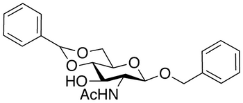 Benzyl 2-Acetamido-4 6-O-Benzylidene-2-Deoxy-beta-D-Glucopyranoside - Chemical structure and product image
