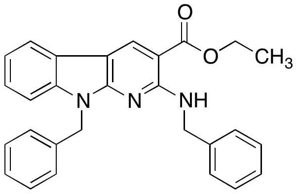 2-Benzylamino-3-ethylester-9H-pyrido[2 3-b]indole - Chemical structure and product image