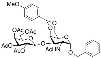Benzyl 2-Acetamido-2-deoxy-3,4-di-O-acetyl-alpha-D-galactopyranoside - Chemical structure and product image