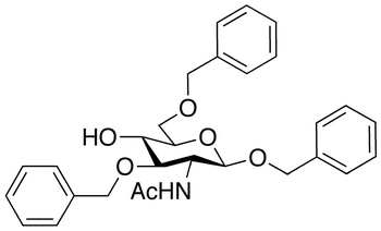 Benzyl 2-Acetamido-2-deoxy-3 6-di-O-benzyl-beta-D-glucopyranoside - Chemical structure and product image