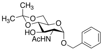Benzyl 2-Acetamido-2-deoxy-4 6-O-isopropylidene-alpha-D-glucopyranoside - Chemical structure and product image
